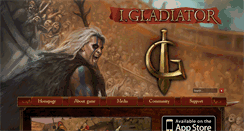 Desktop Screenshot of igladiatorgame.com